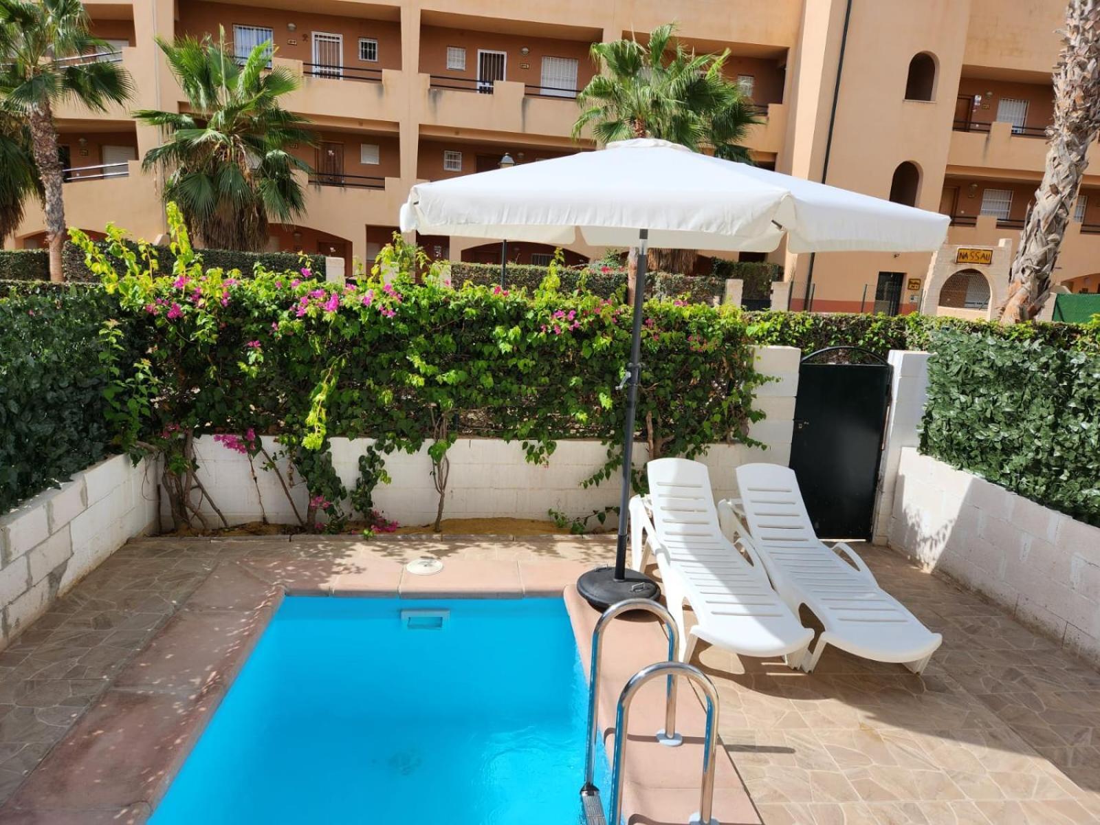 Ferienwohnung Bajo Precioso En Primera Linea De Vera-Playa Con Piscina Privada Y Terraza! Exterior foto